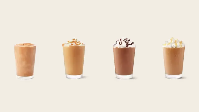 A Tim Hortons Original, Caramel Toffee, Mocha and Vanilla Iced Capp